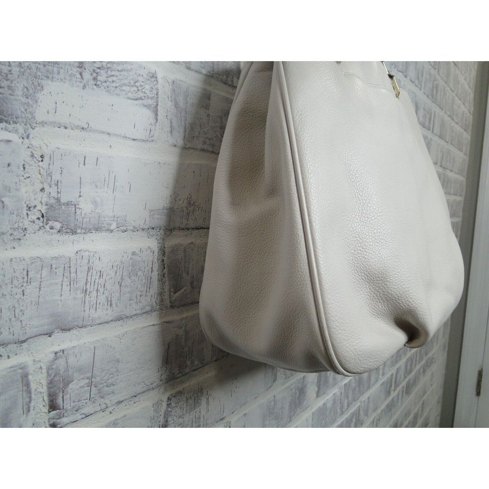 Michael Kors Women's‎ Fulton Leather Vanilla White Gold Chain Hand Bag Purse - Picture 10 of 16